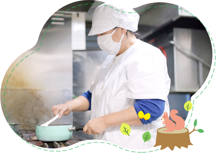 園児に合わせた自園給食